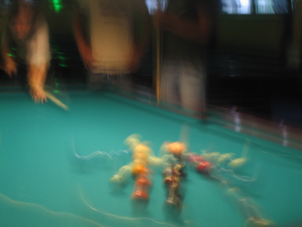 Billiard in motion