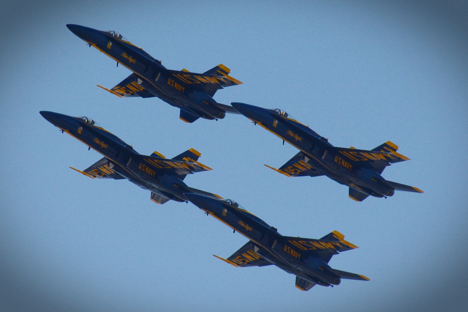 Blue Angels in formation