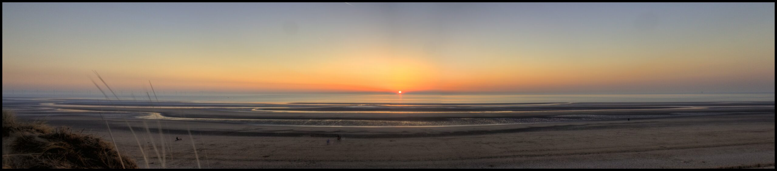 Formby Beach Sunset Panorama