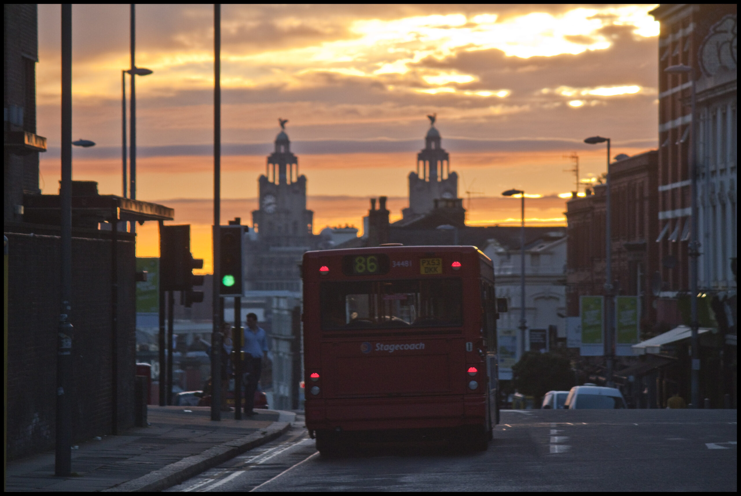 Sunset Bus Ride