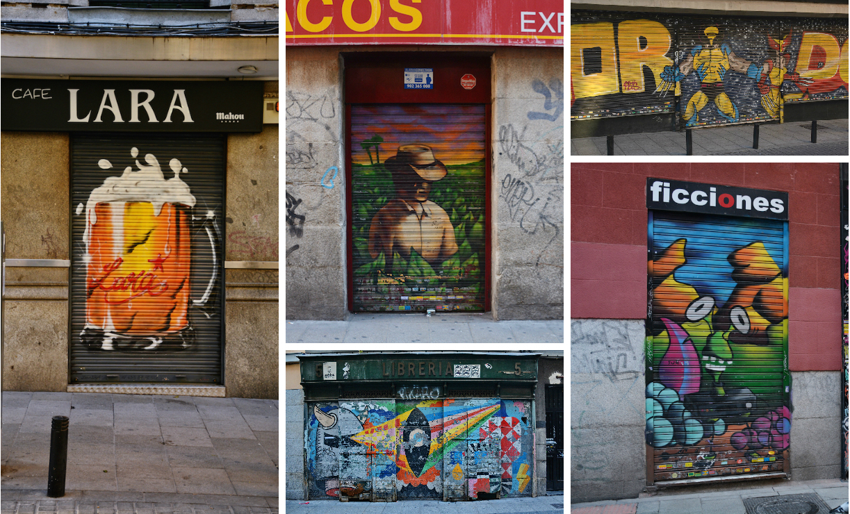 Malasaña shop doors