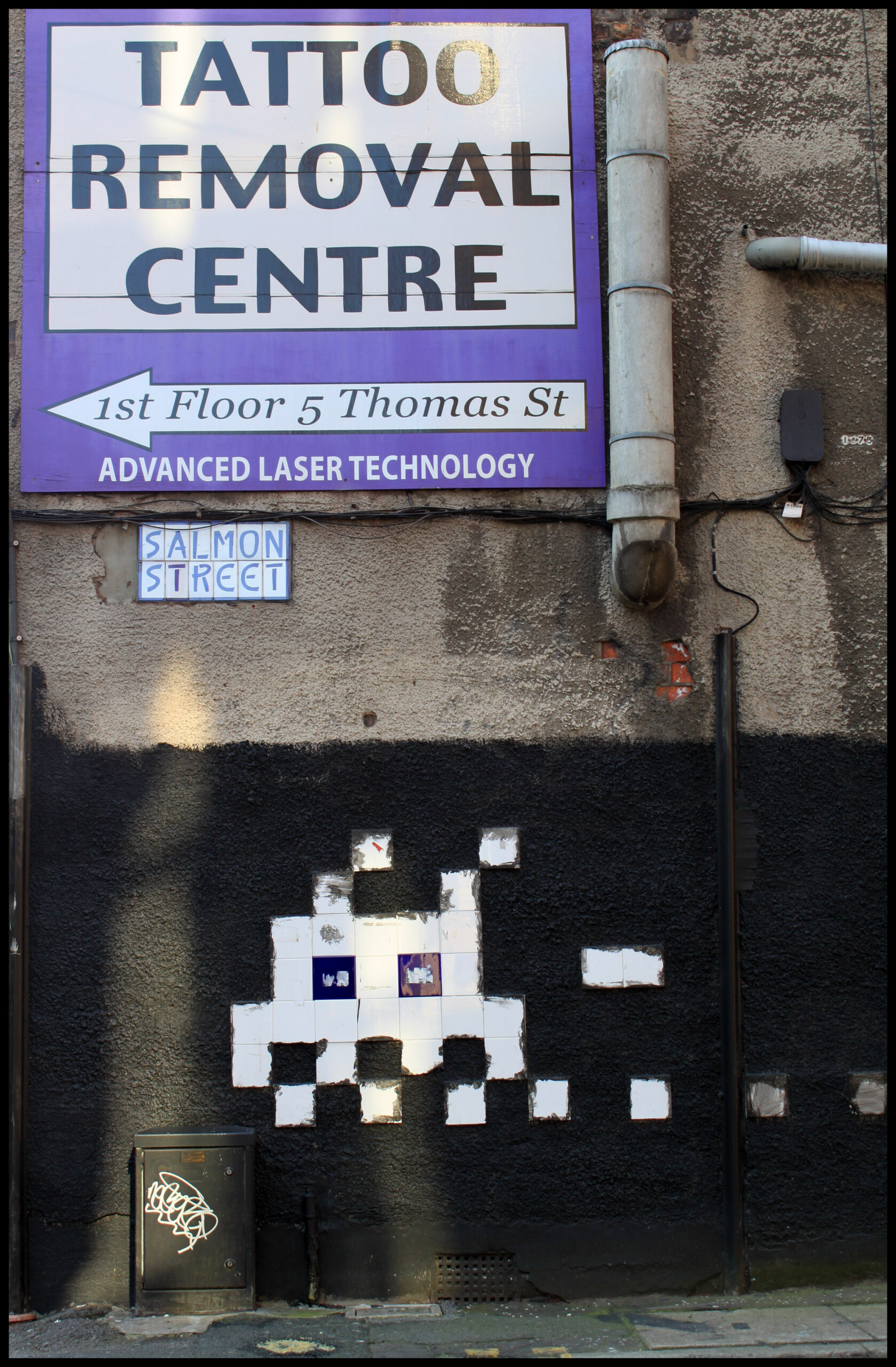 Space invader Manchester.